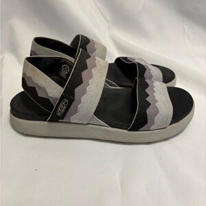 Keen Elle Backstrap Sandal Mountain Sunset Pattern Outdoor Shoes Women Size 6
